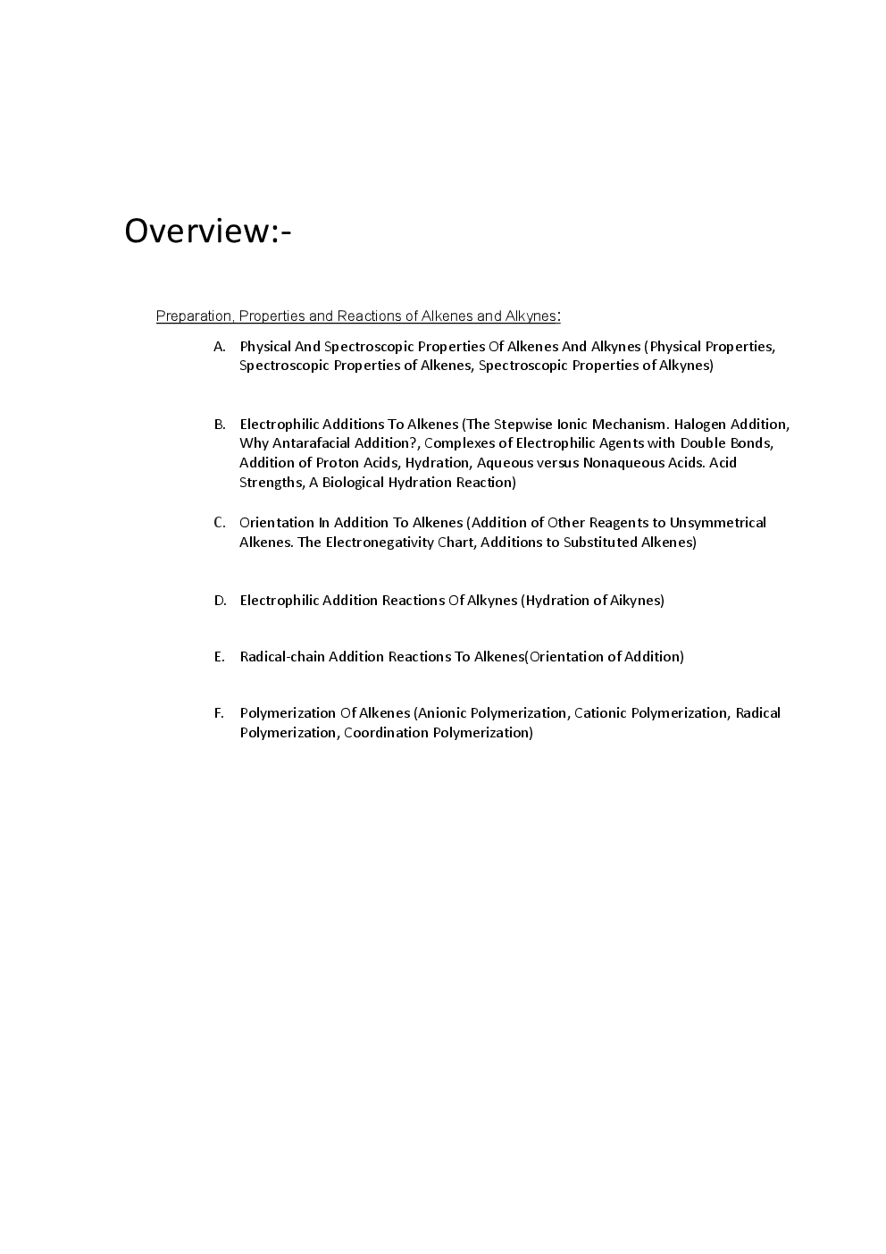 Preparation, Properties And Reactions Of Alkenes And Alkynes - Page 3