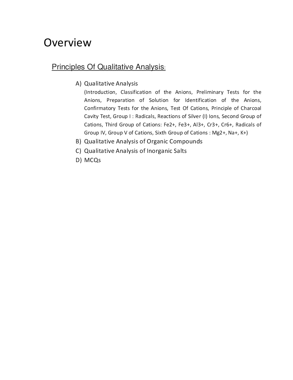 Principles Of Qualitative Analysis - Page 3