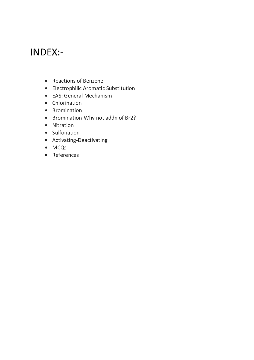 Reaction Of Benzene - Page 2