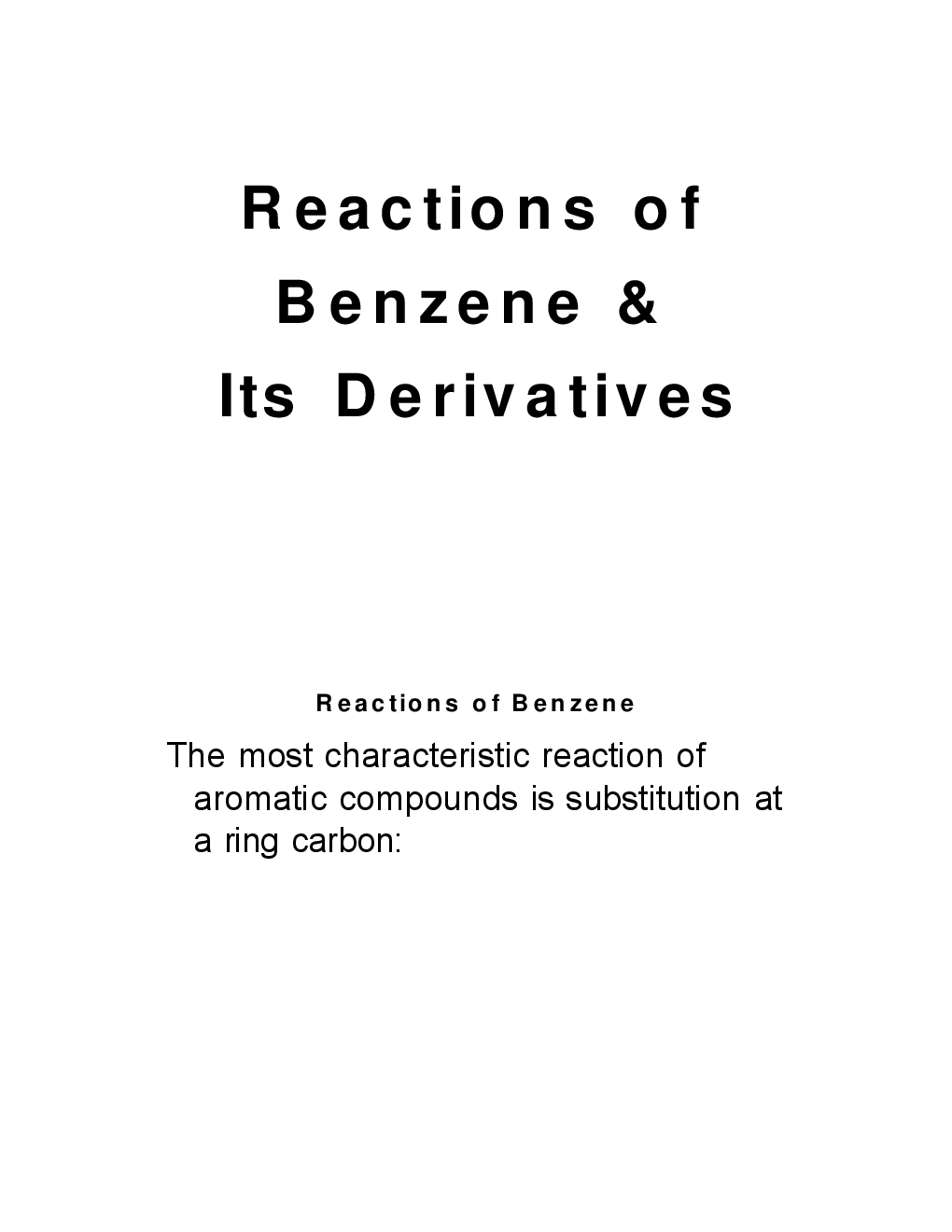 Reaction Of Benzene - Page 3