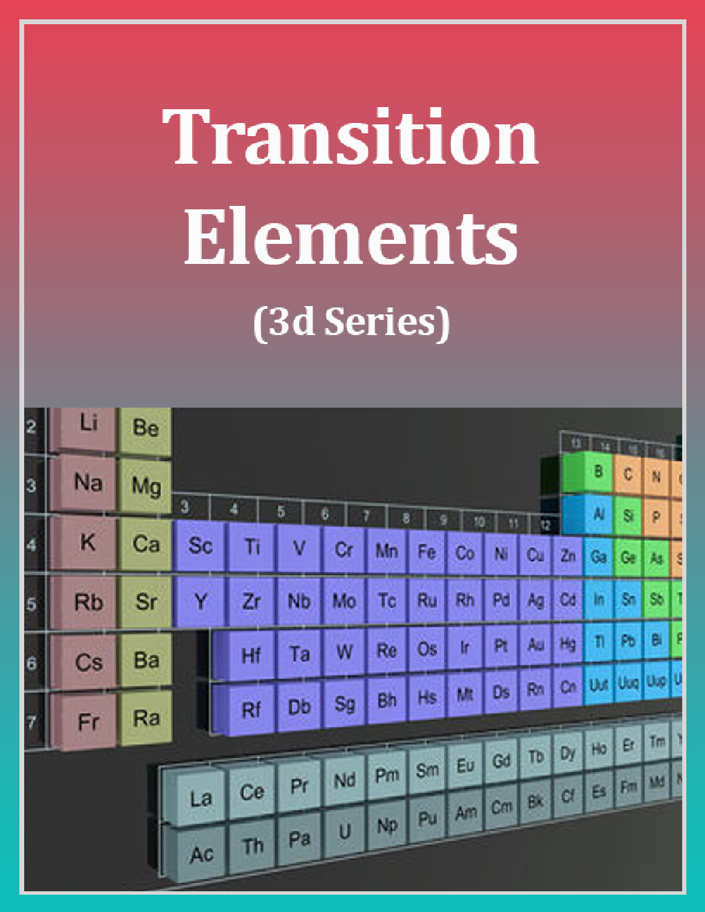 Transition Elements (3d Series) - Page 1