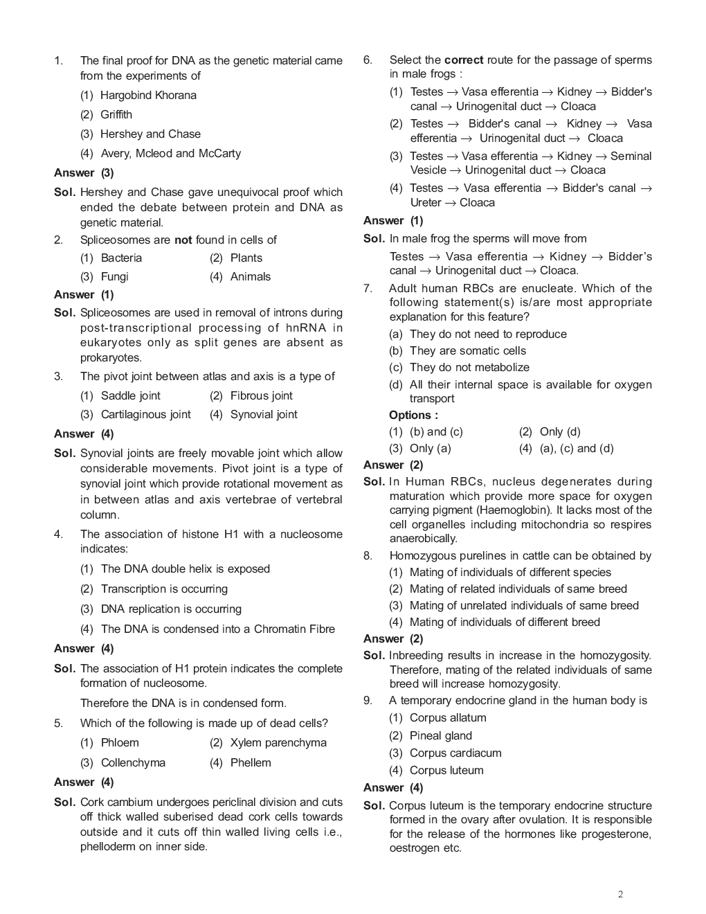 NEET 2017 Question Paper With Solutions Code-C - Page 2