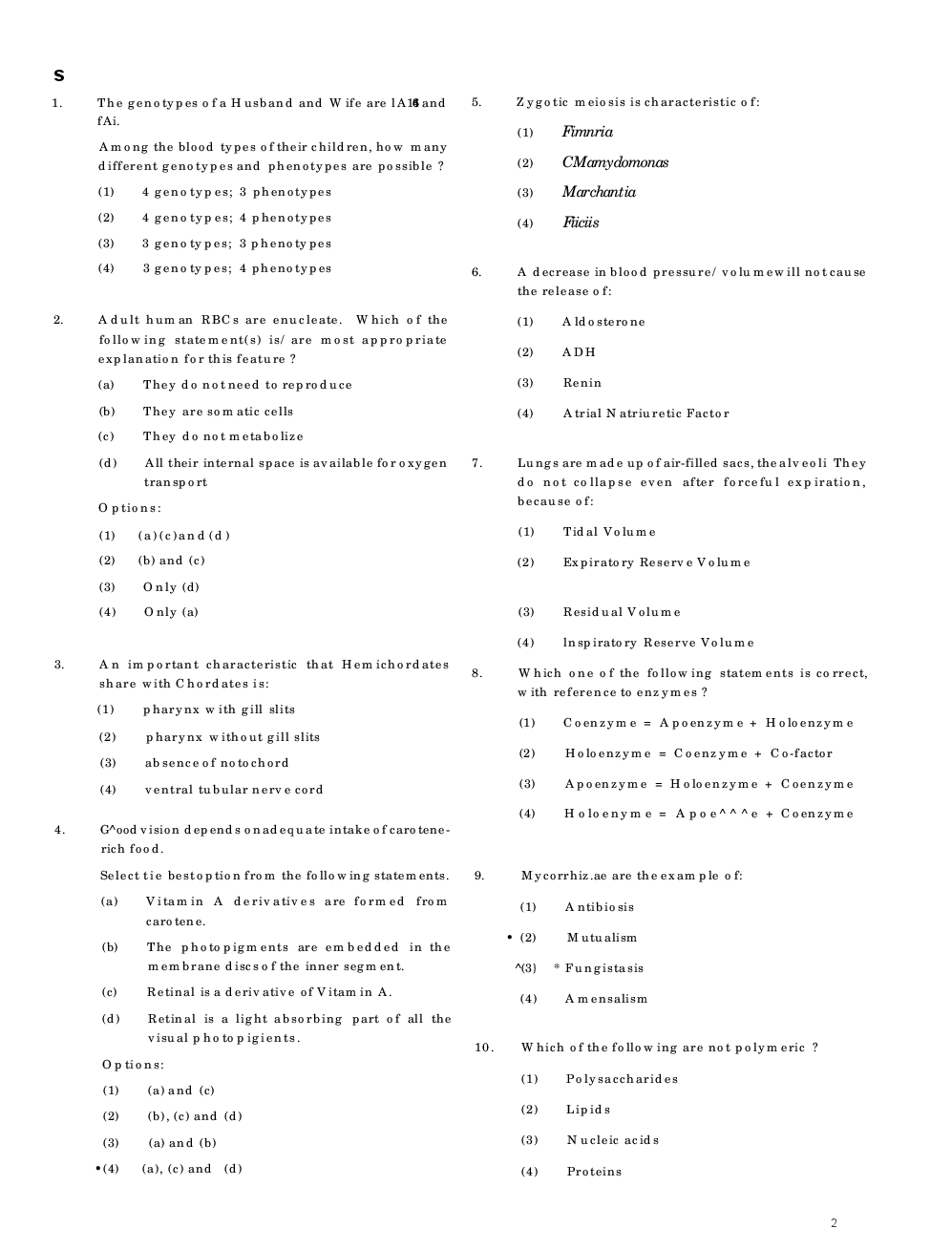 NEET 2017 Question Paper With Solutions Code-S - Page 2