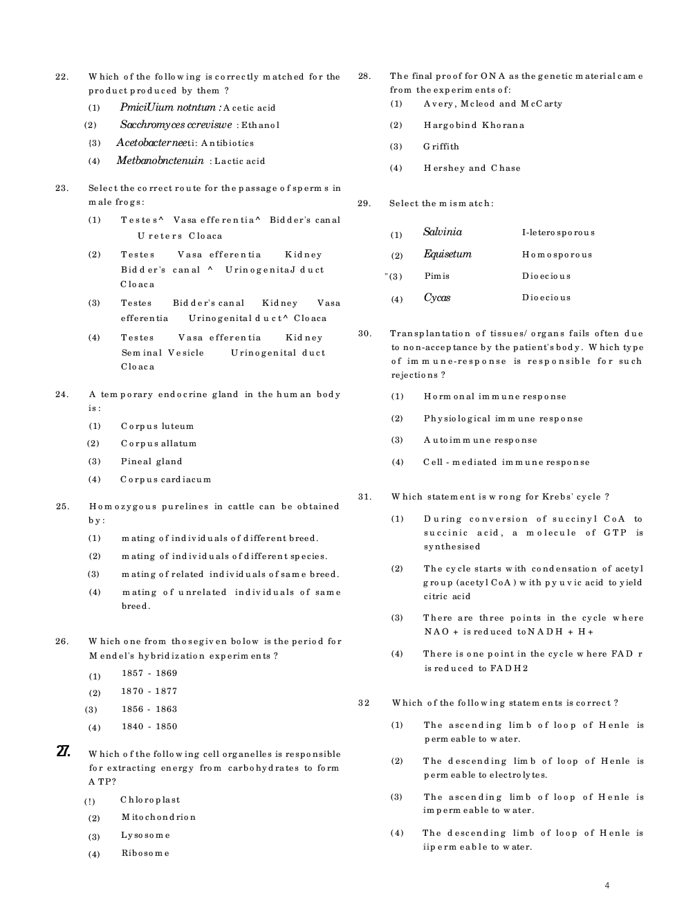 NEET 2017 Question Paper With Solutions Code-S - Page 4