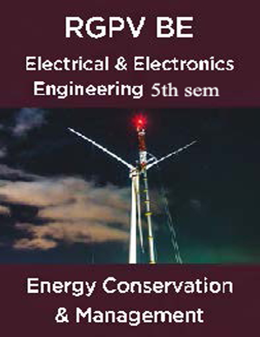 Energy Conservation And Management For RGPV BE 5th Sem Electrical And Electronics Engineering - Page 1
