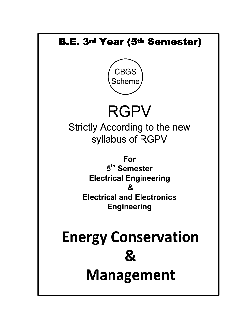 Energy Conservation And Management For RGPV BE 5th Sem Electrical And Electronics Engineering - Page 2