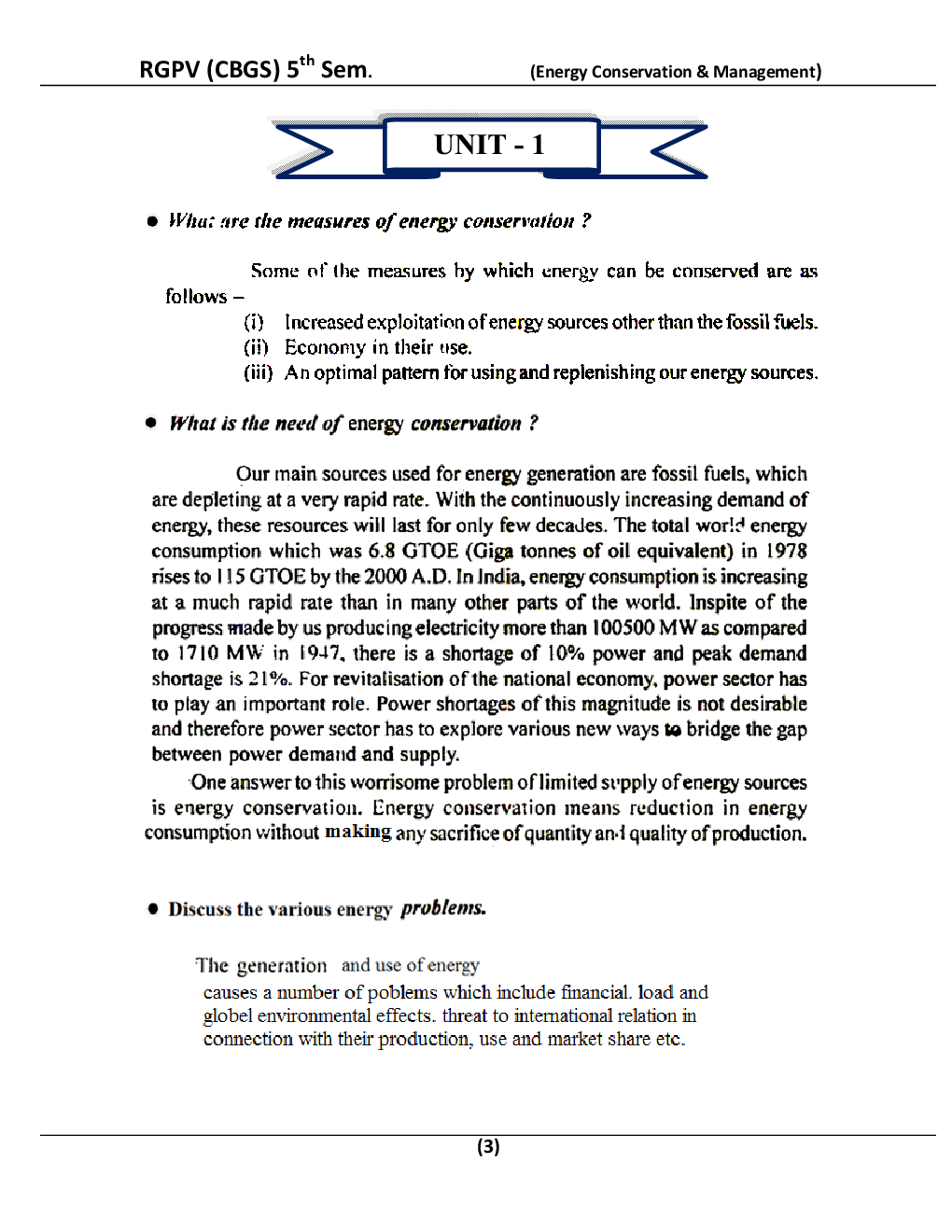 Energy Conservation And Management For RGPV BE 5th Sem Electrical And Electronics Engineering - Page 4