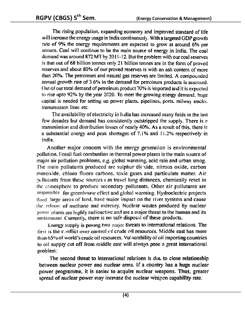 Energy Conservation And Management For RGPV BE 5th Sem Electrical And Electronics Engineering - Page 5