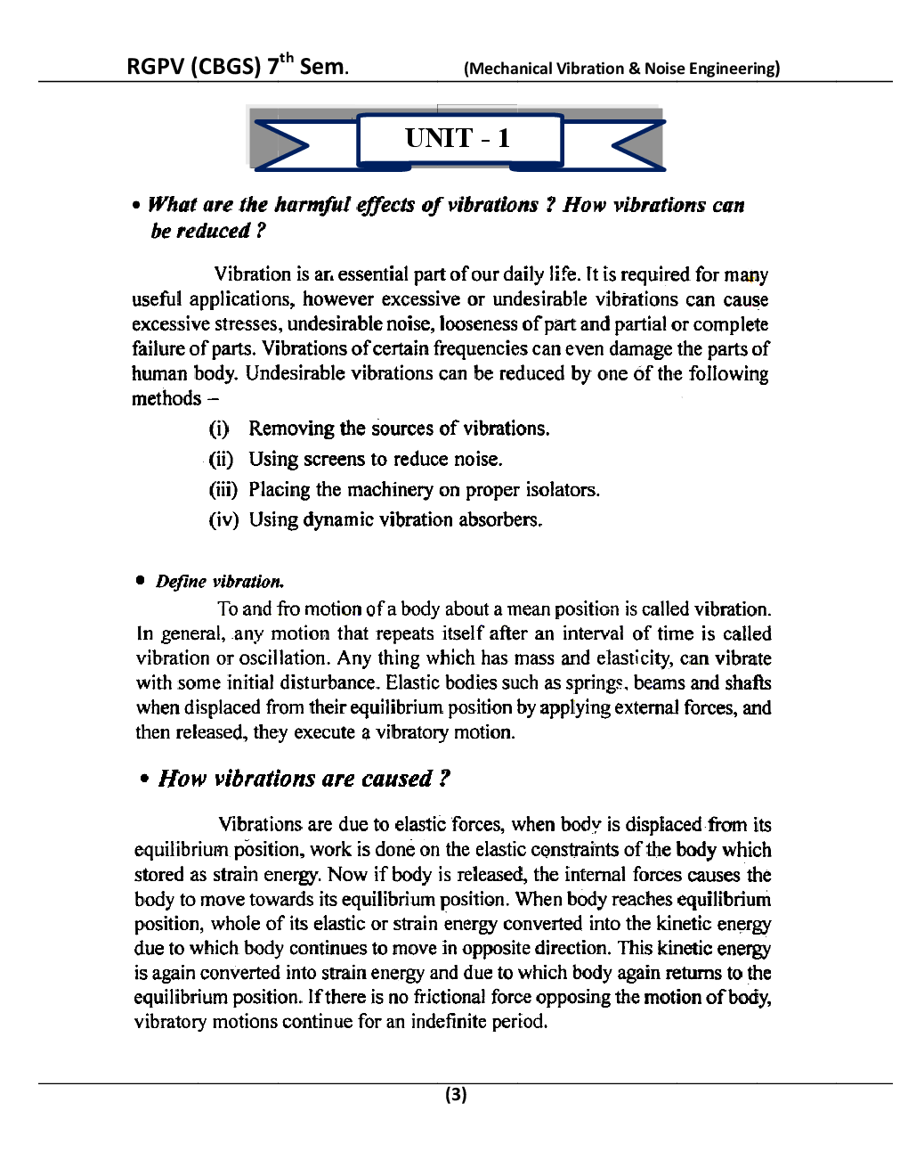Mechanical Vibration & Noise Engineering For RGPV BE 7th Sem Mechanical Engineering - Page 4