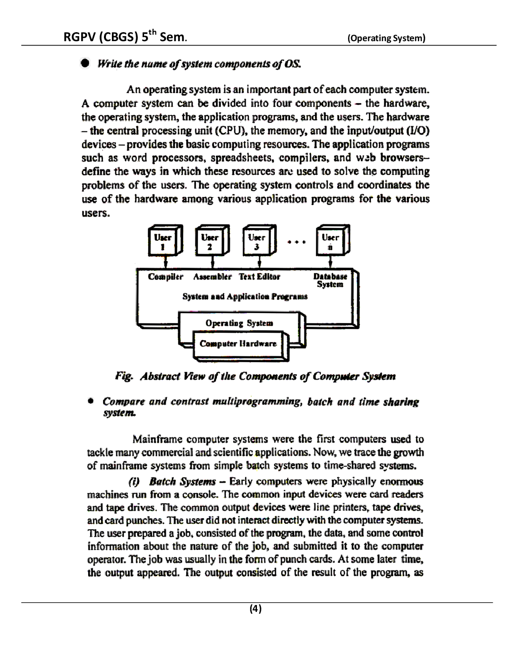 Operating System For RGPV BE 5th Sem Computer Science Engineering - Page 5