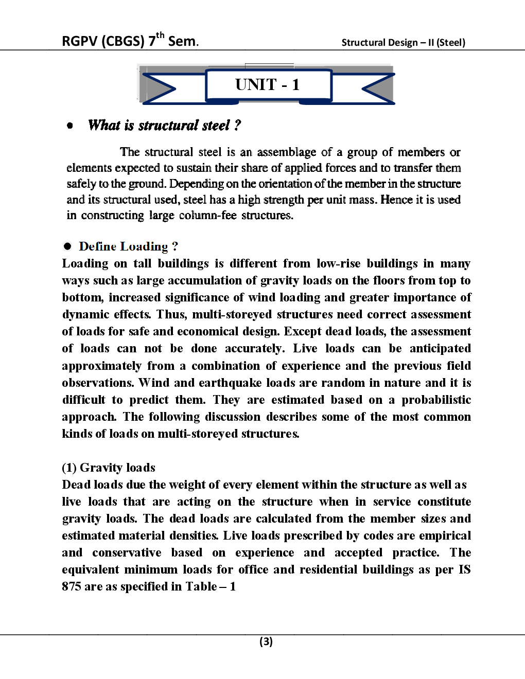 Structural Design – II (Steel) For RGPV BE 7th Sem Civil Engineering - Page 4