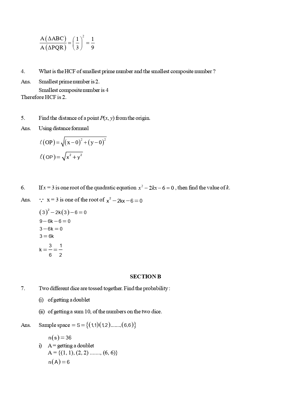 CBSE Maths Question Papers With Solutions For Class X (2017 & 2018) - Page 3