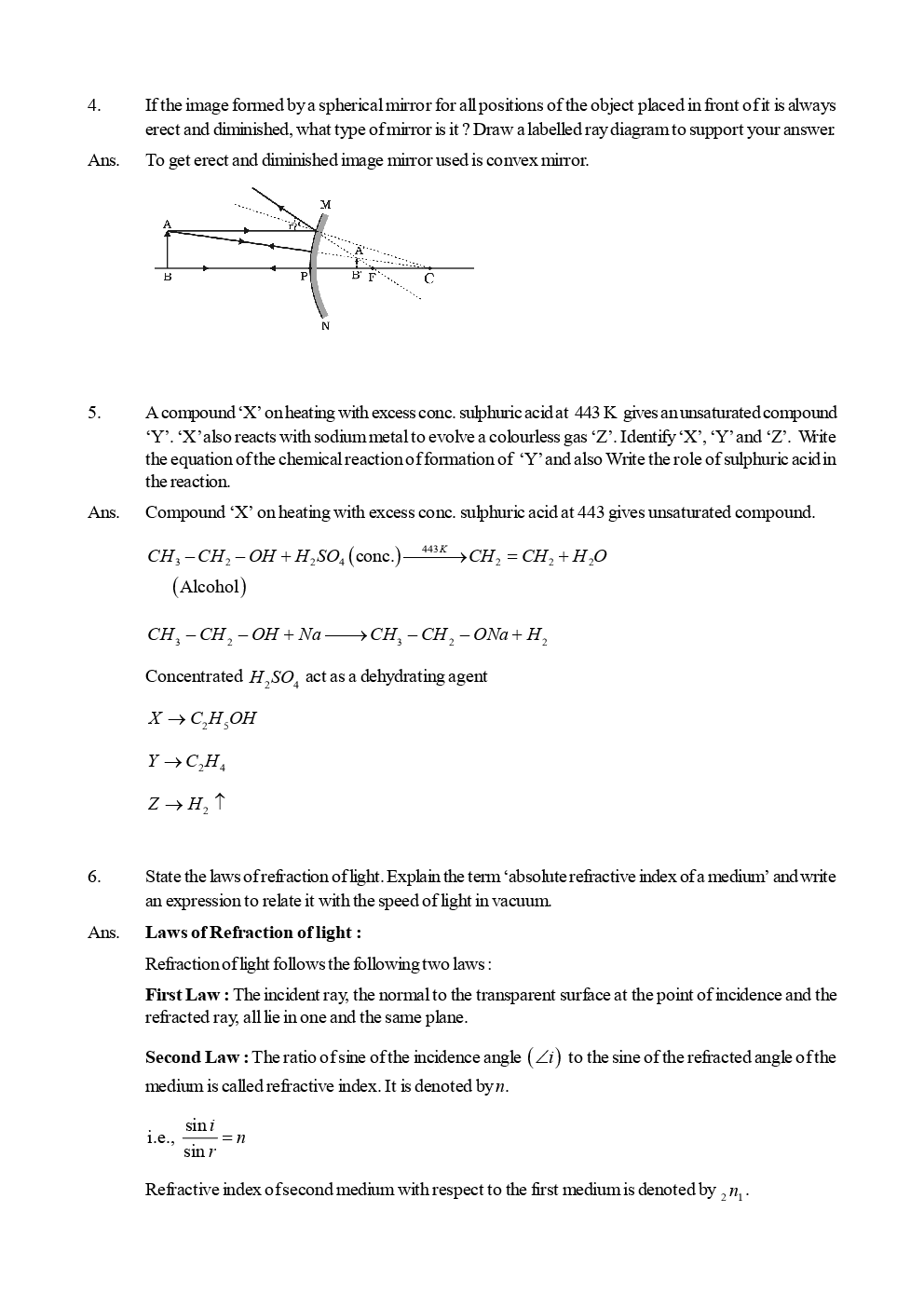 CBSE Science Question Papers With Solutions For Class X (2017 & 2018) - Page 3