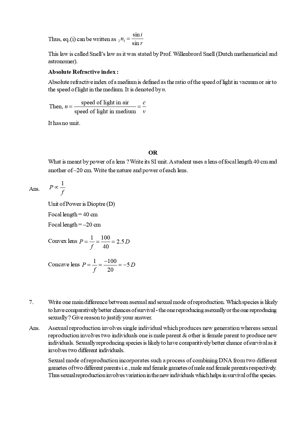 CBSE Science Question Papers With Solutions For Class X (2017 & 2018) - Page 4