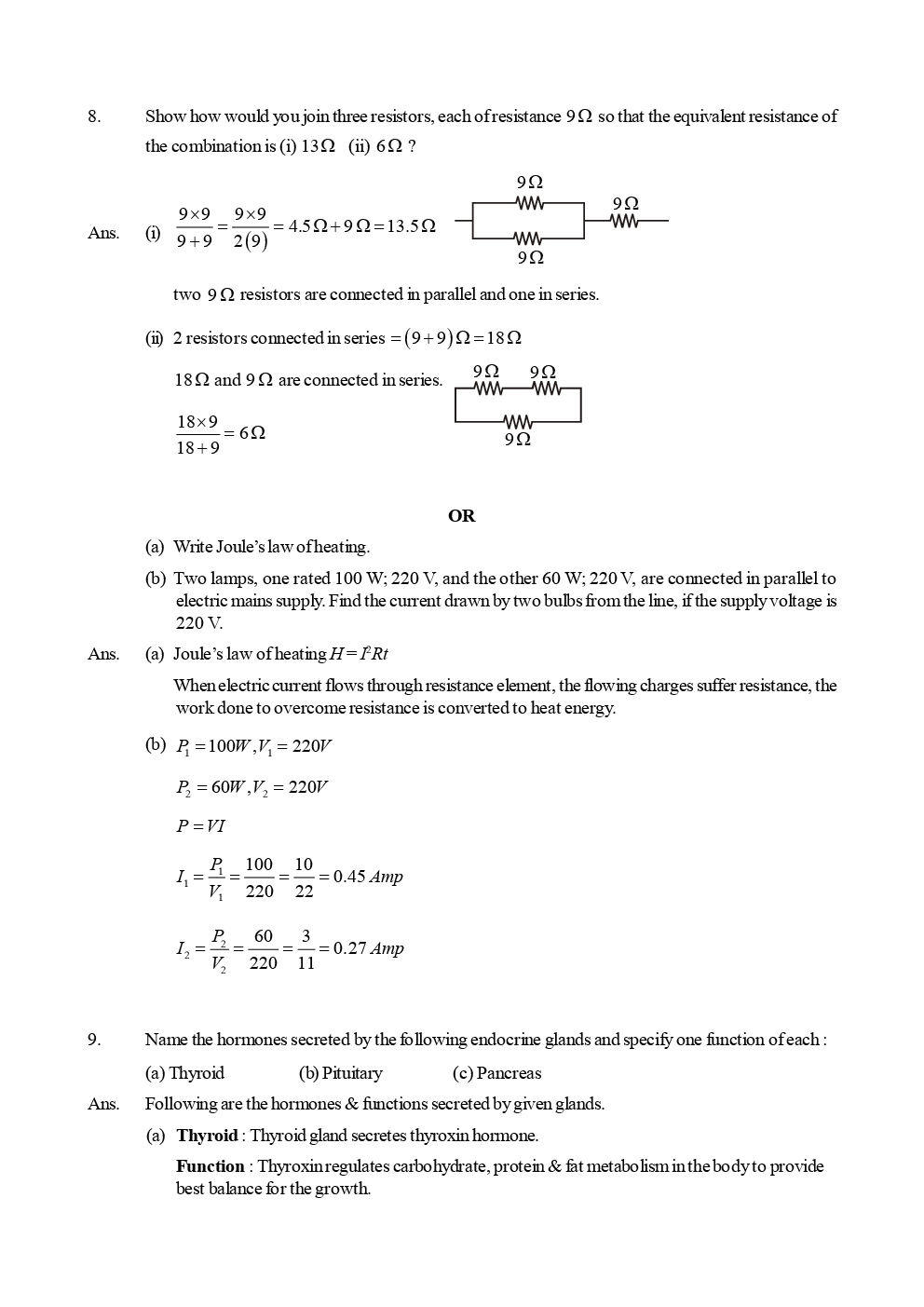CBSE Science Question Papers With Solutions For Class X (2017 & 2018) - Page 5
