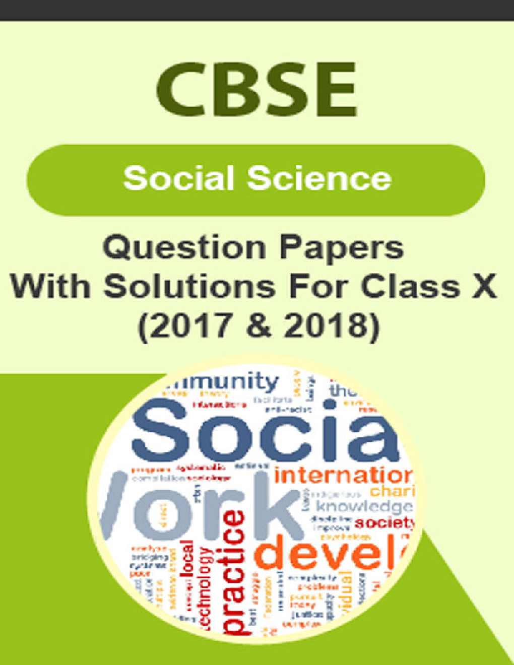 CBSE Social Science Question Papers With Solutions For Class X (2017 & 2018) - Page 1