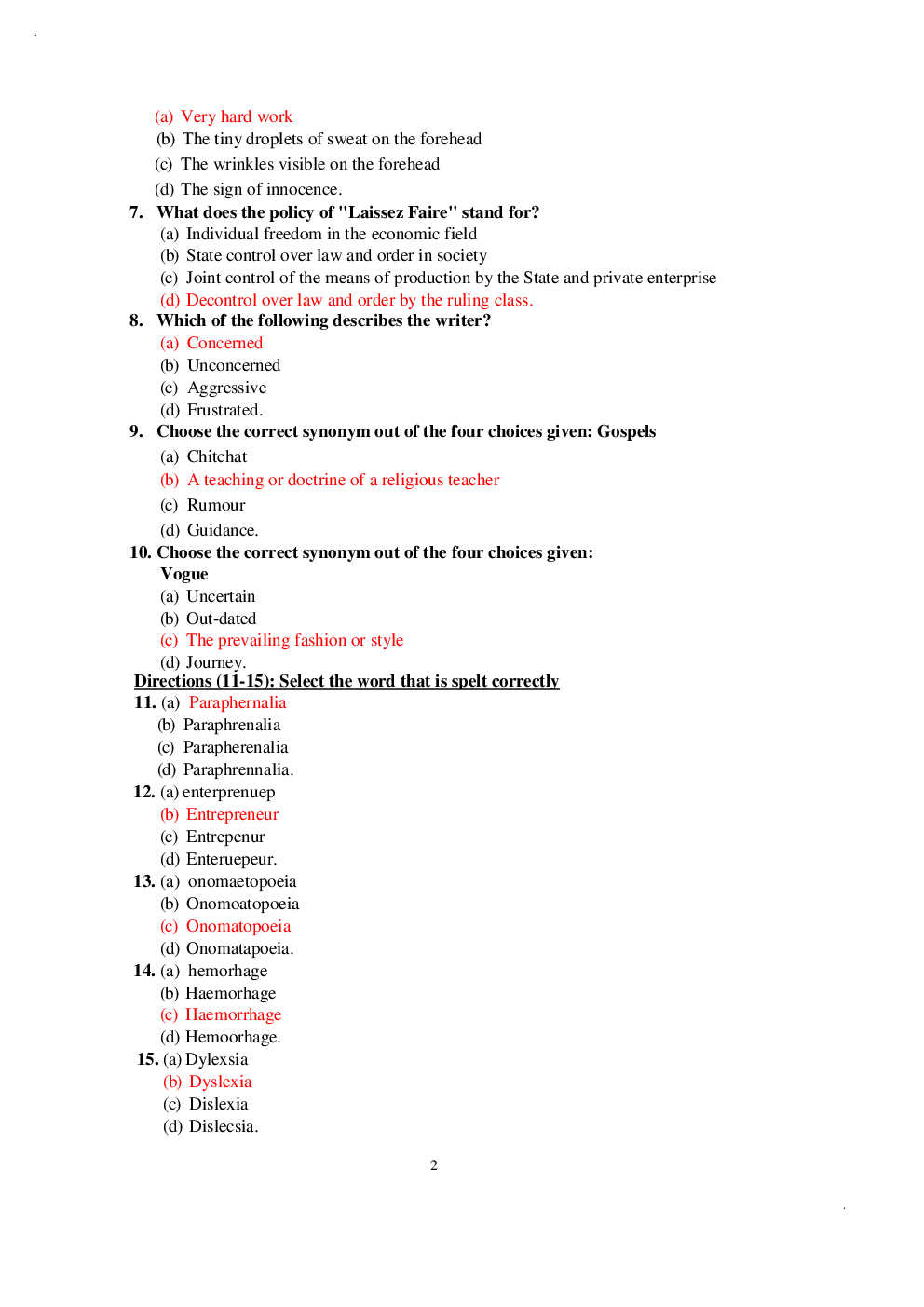 CLAT Question Paper With Answer 2013 - Page 3