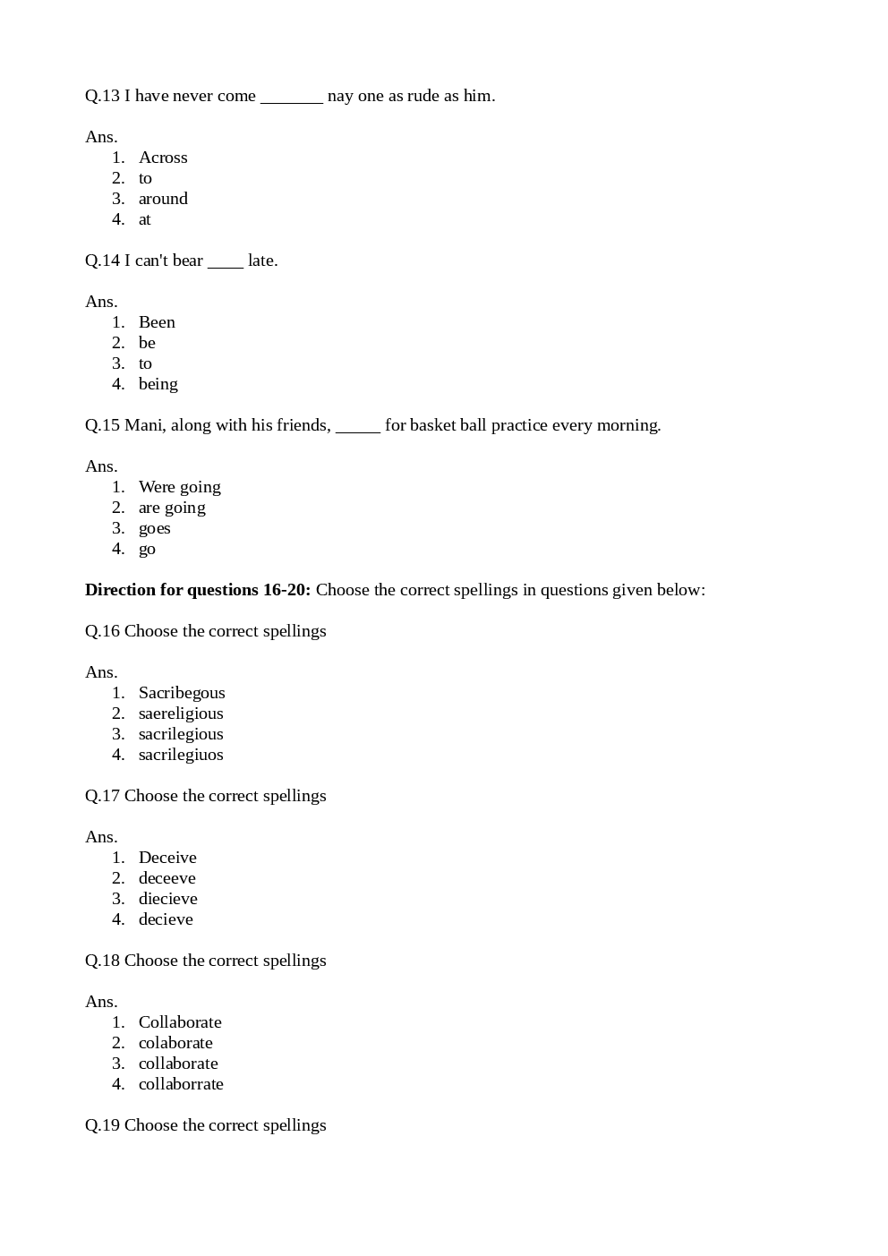 CLAT Question Paper With Answer 2016 - Page 4