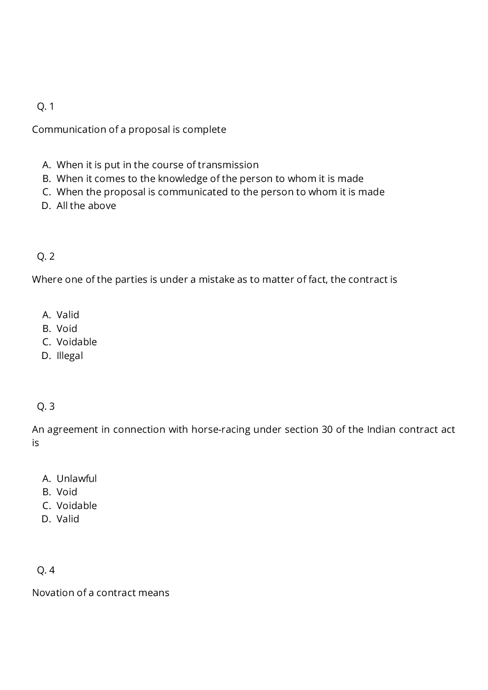 CLAT LLM Question Paper With Answer 2009 - Page 2