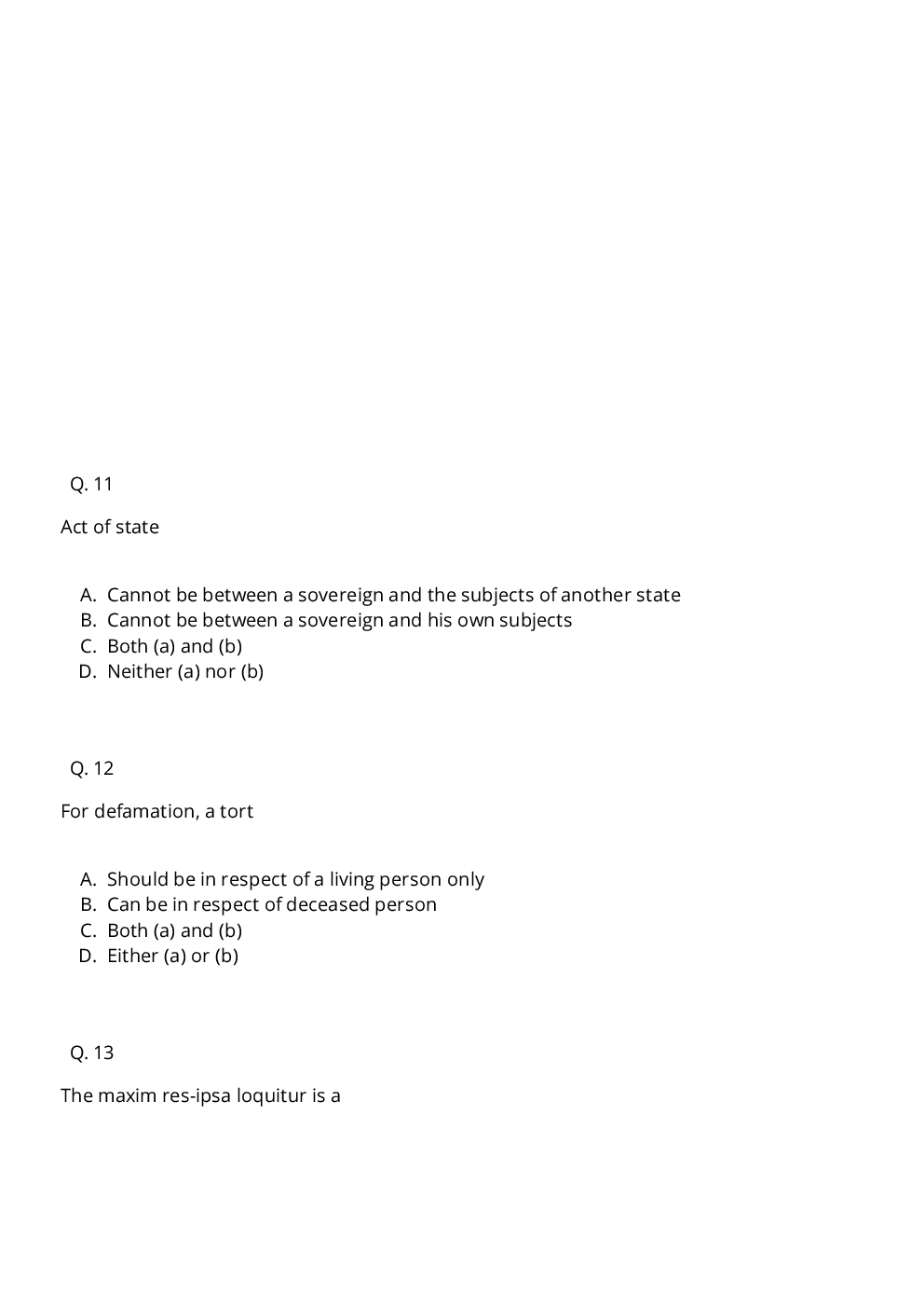 CLAT LLM Question Paper With Answer 2009 - Page 5