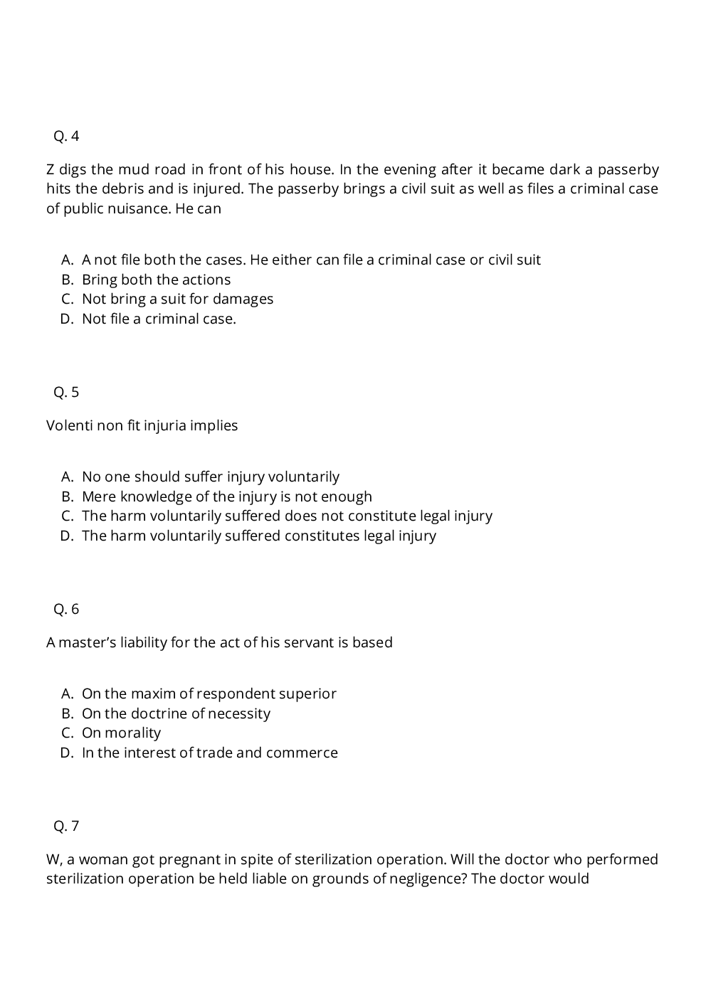 CLAT LLM Question Paper With Answer 2010 - Page 3