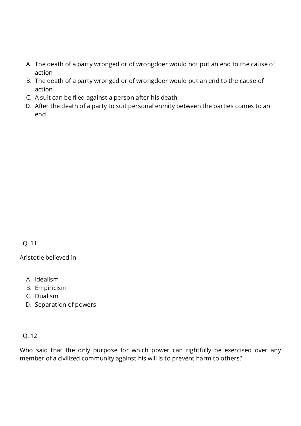 CLAT LLM Question Paper With Answer 2010 - Page 5