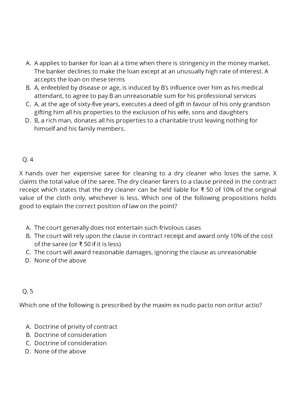 CLAT LLM Question Paper With Answer 2013 - Page 3