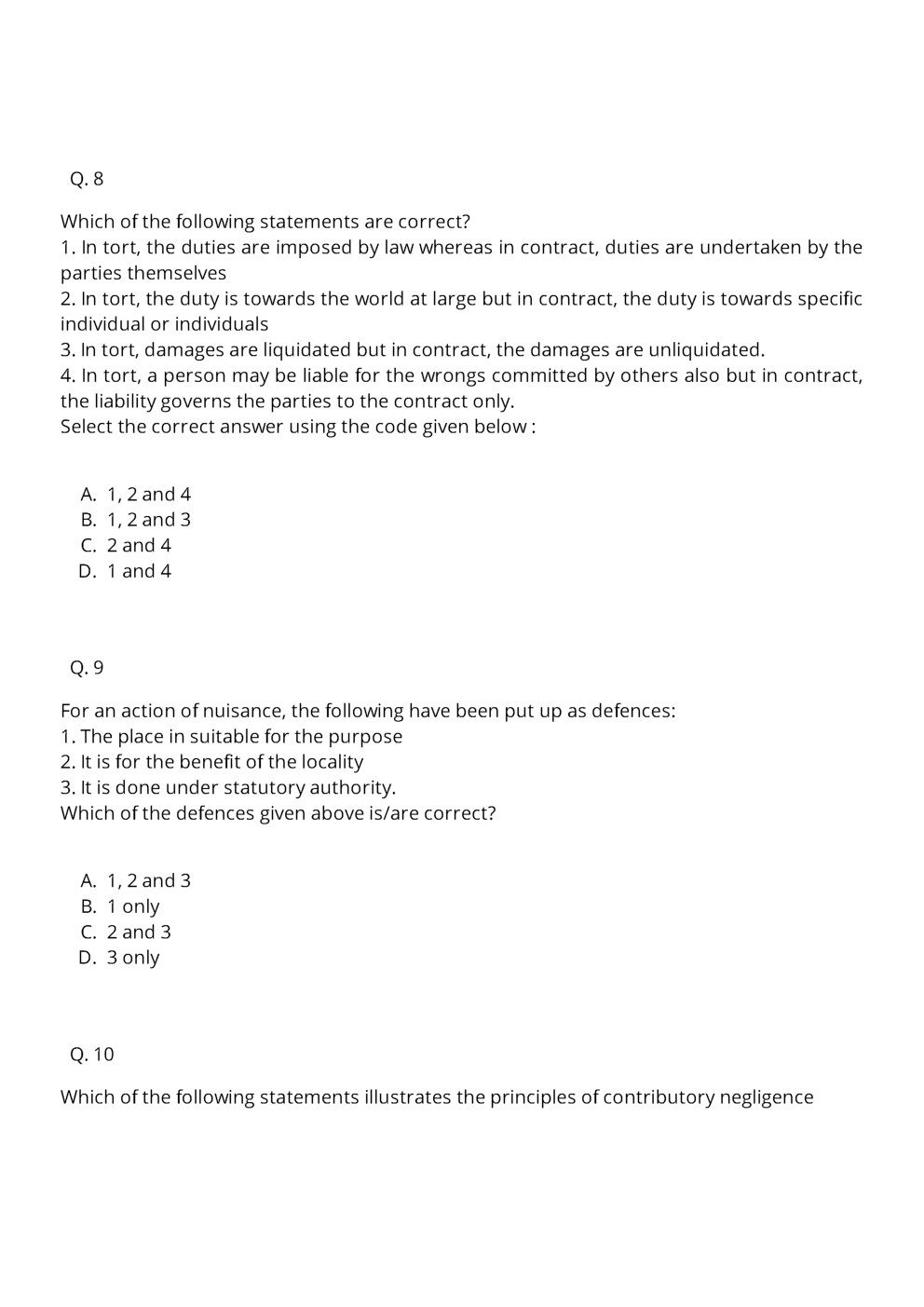 CLAT LLM Question Paper With Answer 2013 - Page 5