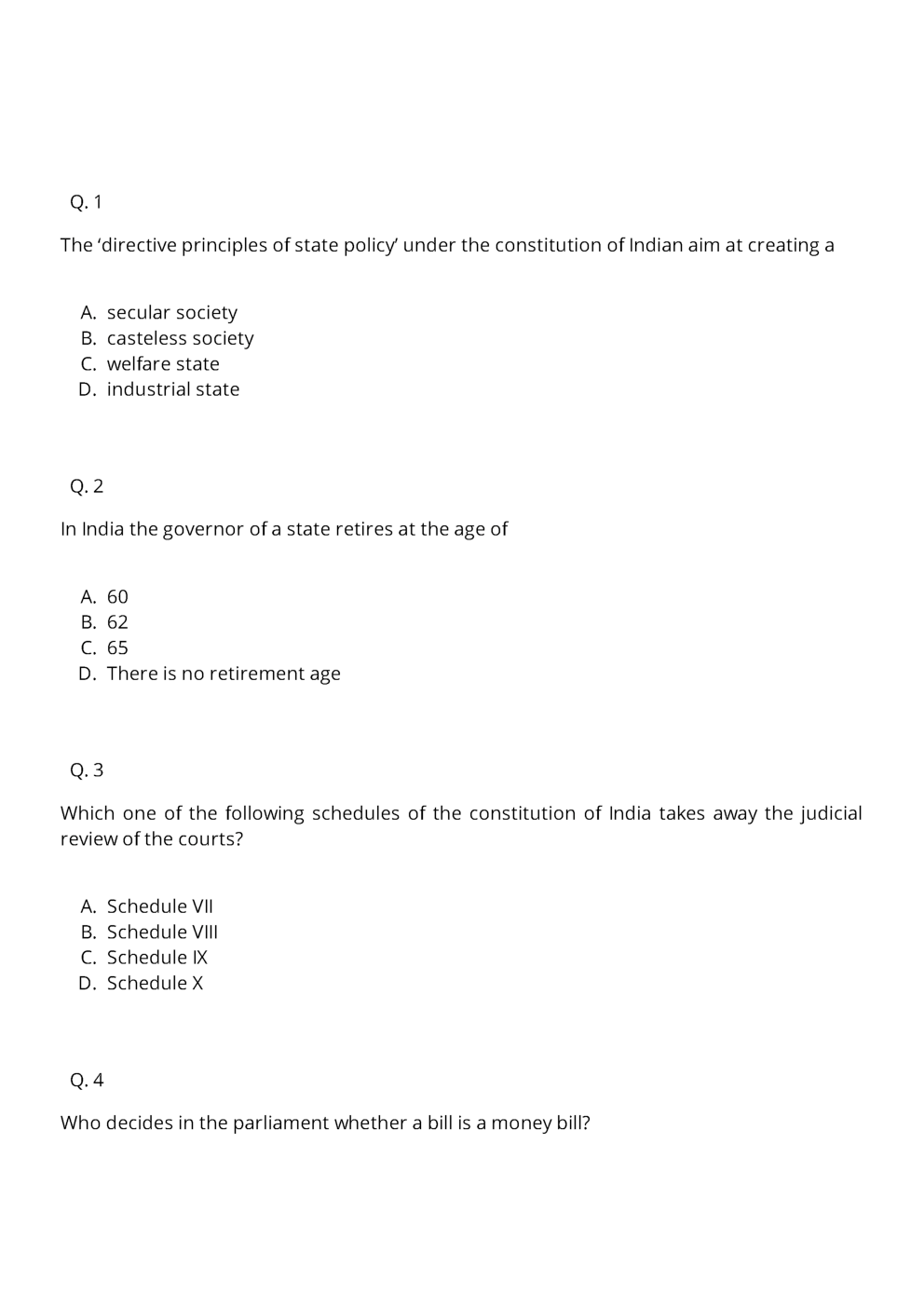CLAT LLM Question Paper With Answer 2014 - Page 2