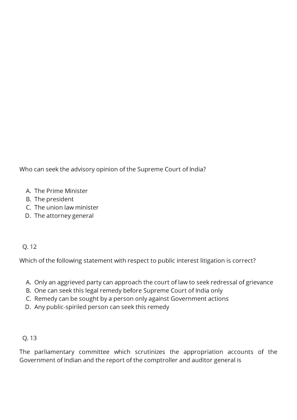 CLAT LLM Question Paper With Answer 2014 - Page 5