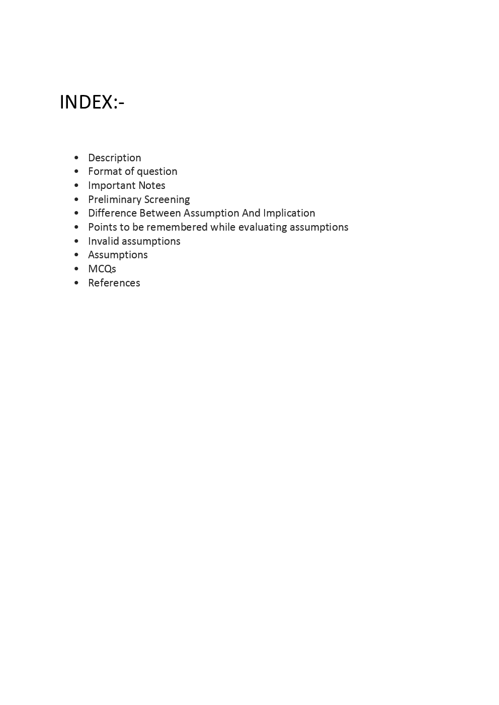 Statement Assumption Questions And Answers For CLAT - Page 2