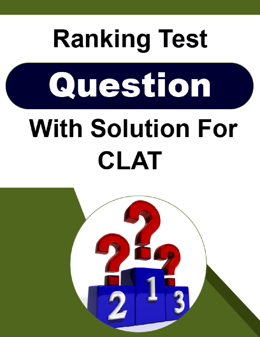 Ranking Test Question With Solution For CLAT - Page 1
