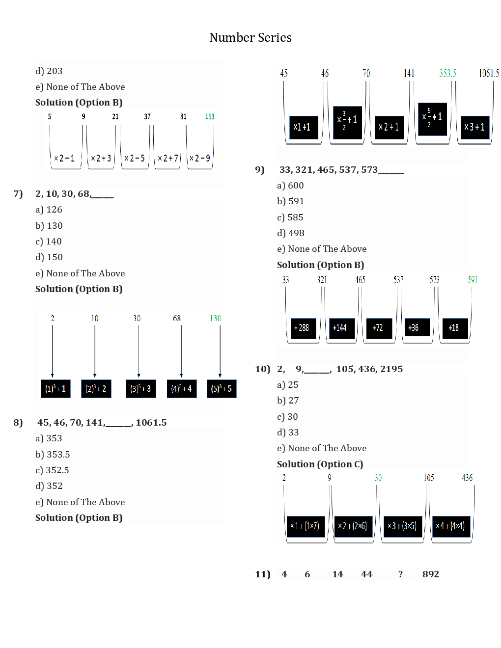 Number Series Question With Solution For CLAT - Page 5