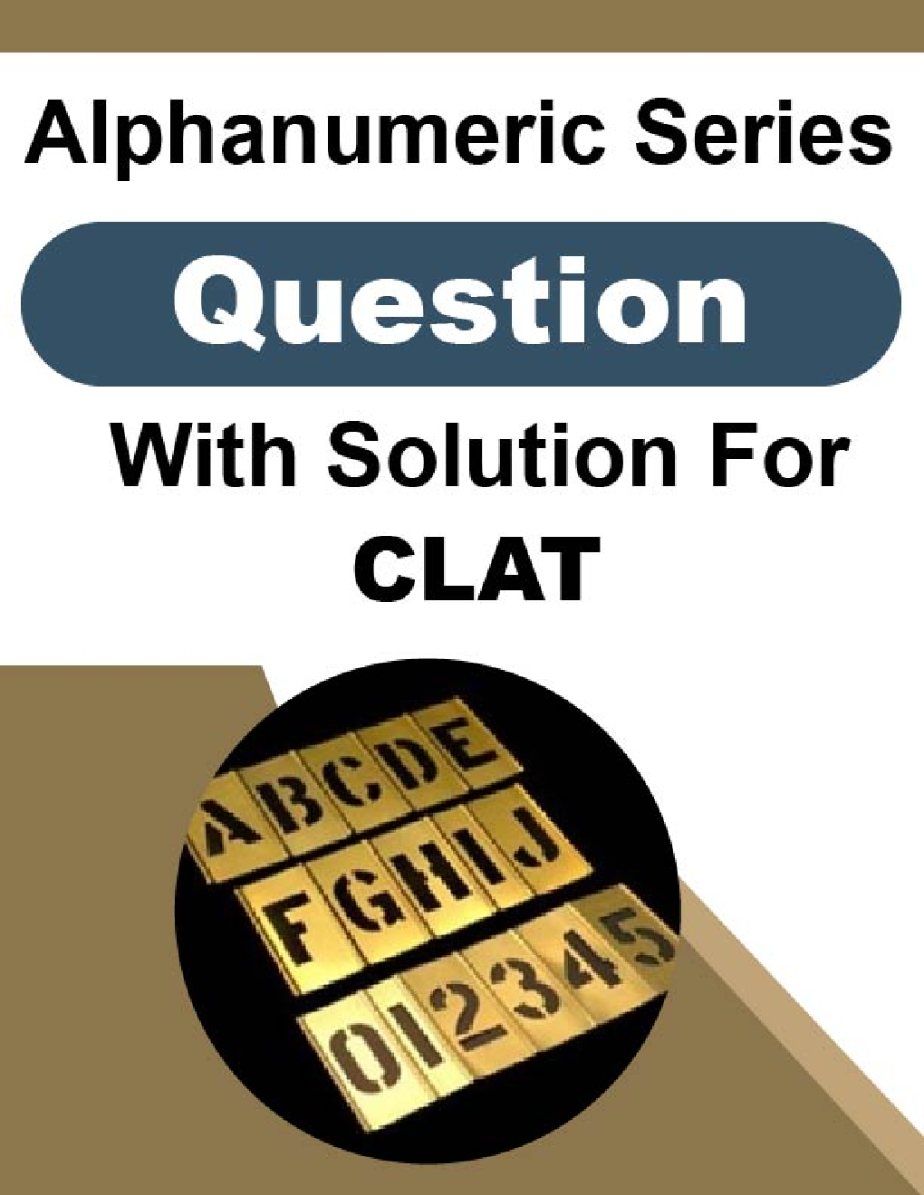 Alphanumeric Series Question With Solution For CLAT - Page 1