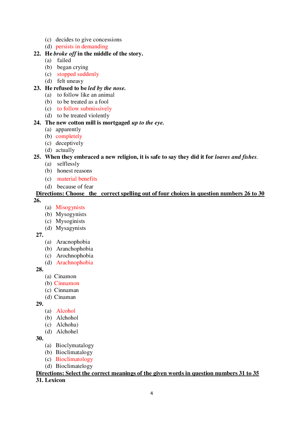 CLAT Question Paper With Answer 2010 - Page 5