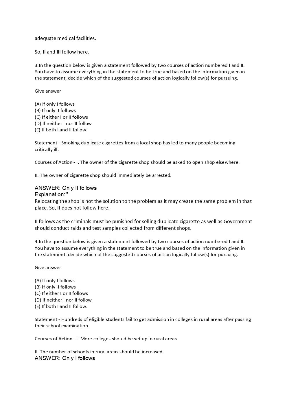 Statement Action Question With Solution For CLAT - Page 5