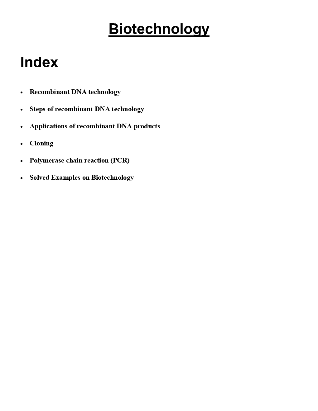 Biology Biotechnology Revision Notes & Solved Examples - Page 2