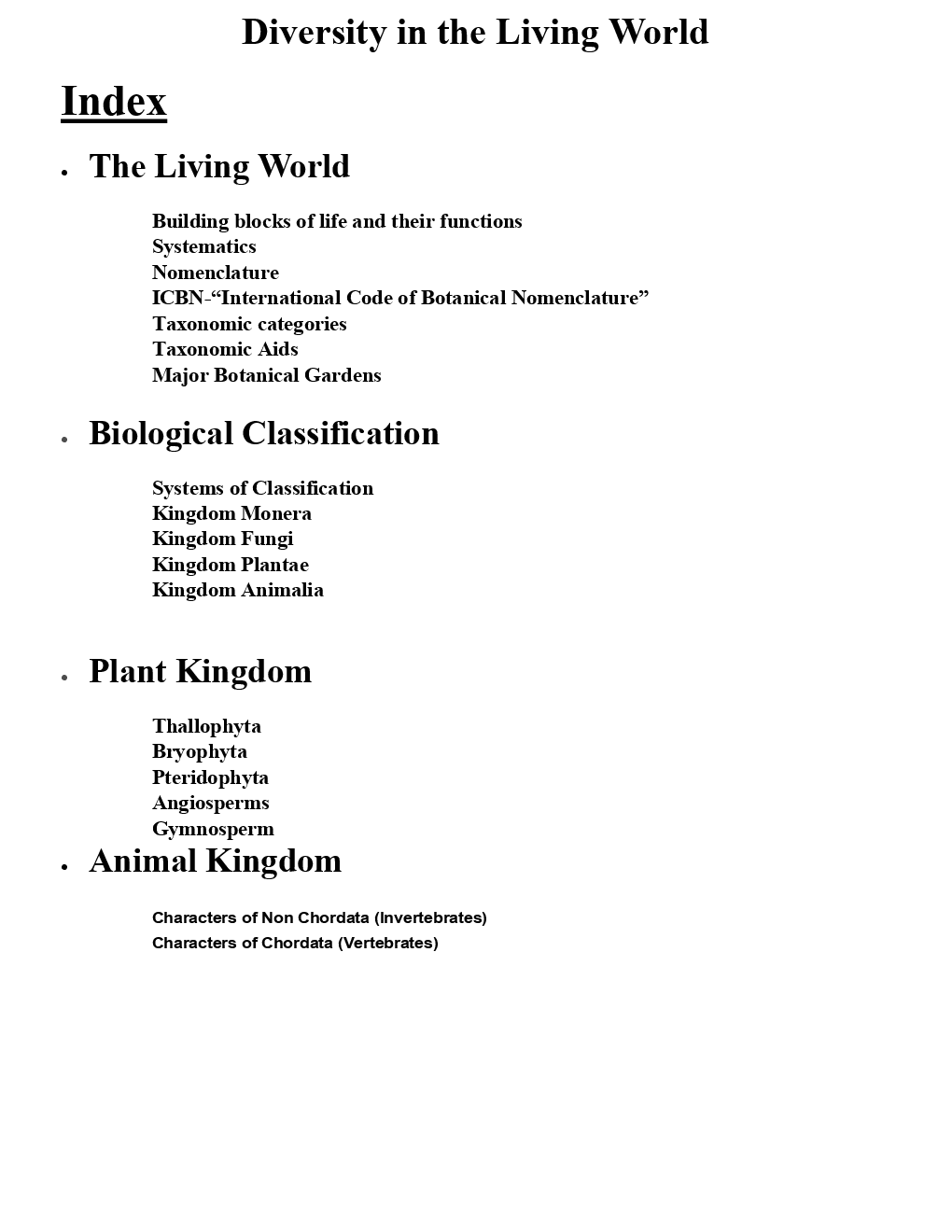 Biology Diversity In the Living World Revision Notes & Solved Examples - Page 2