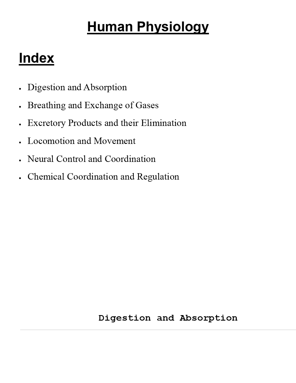Biology Human Physiology Revision Notes & Solved Examples - Page 2