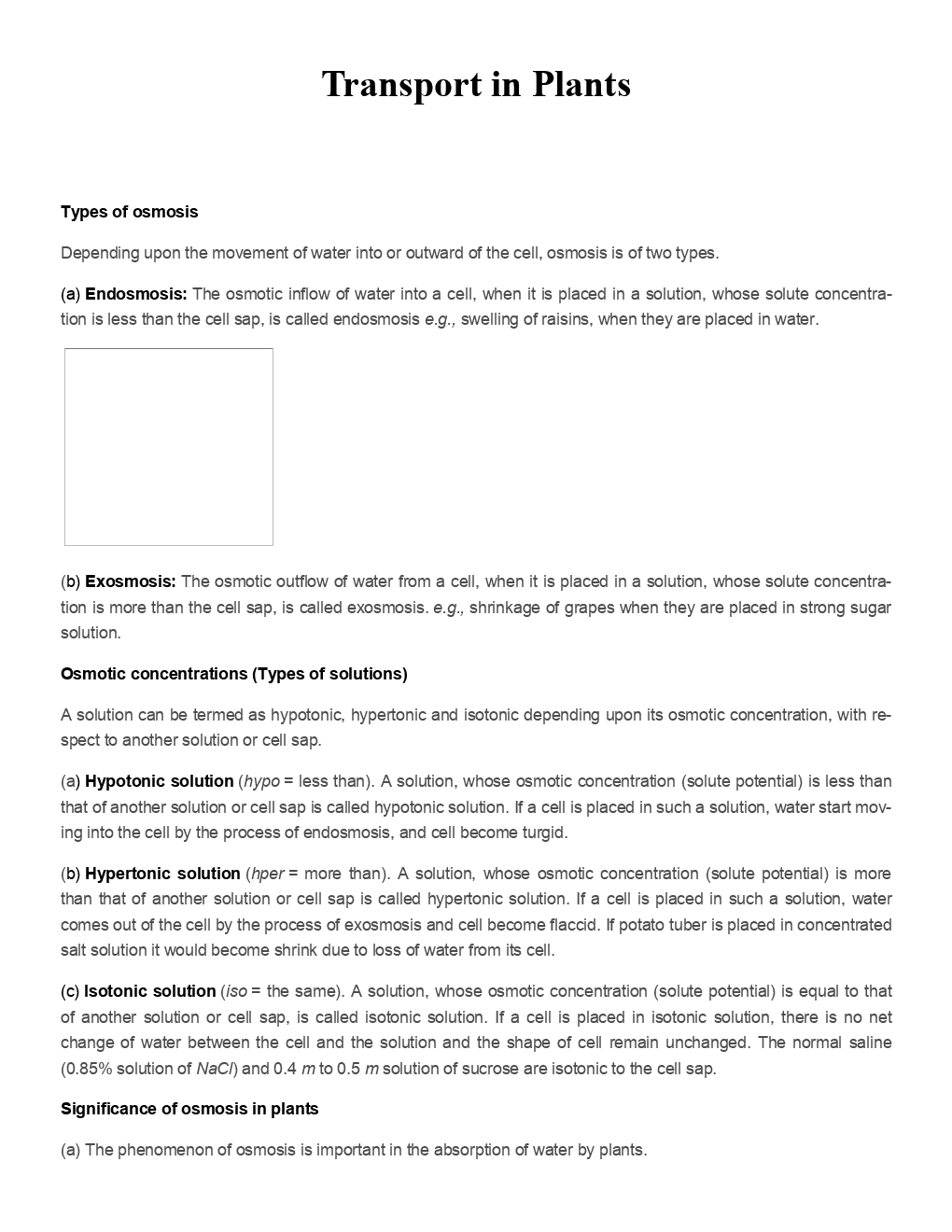 Biology Plant Physiology-Revision Notes & Solved Examples - Page 3