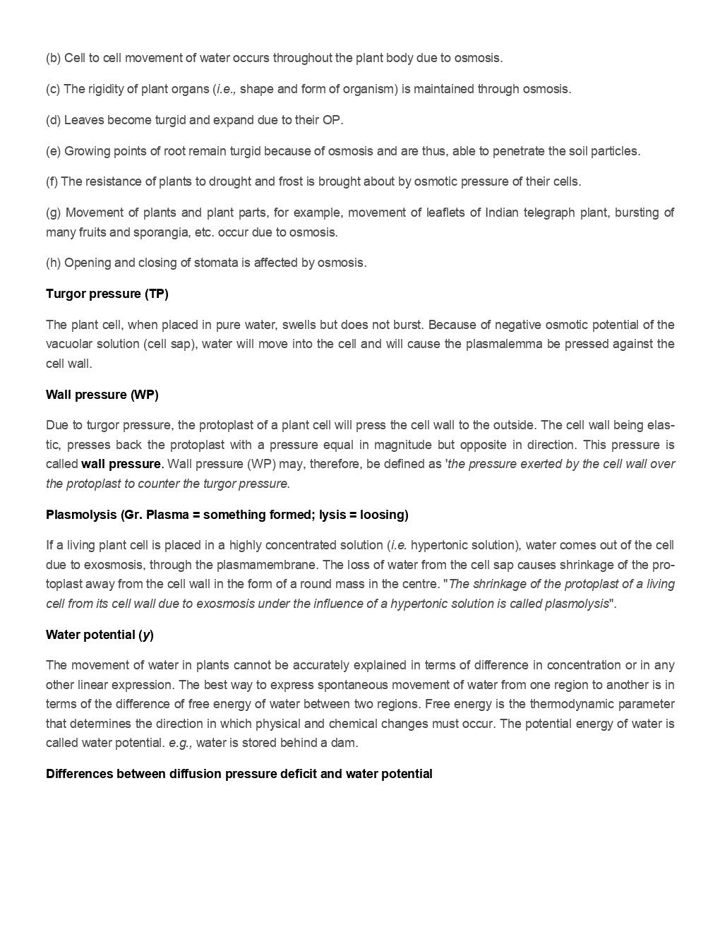 Biology Plant Physiology-Revision Notes & Solved Examples - Page 4
