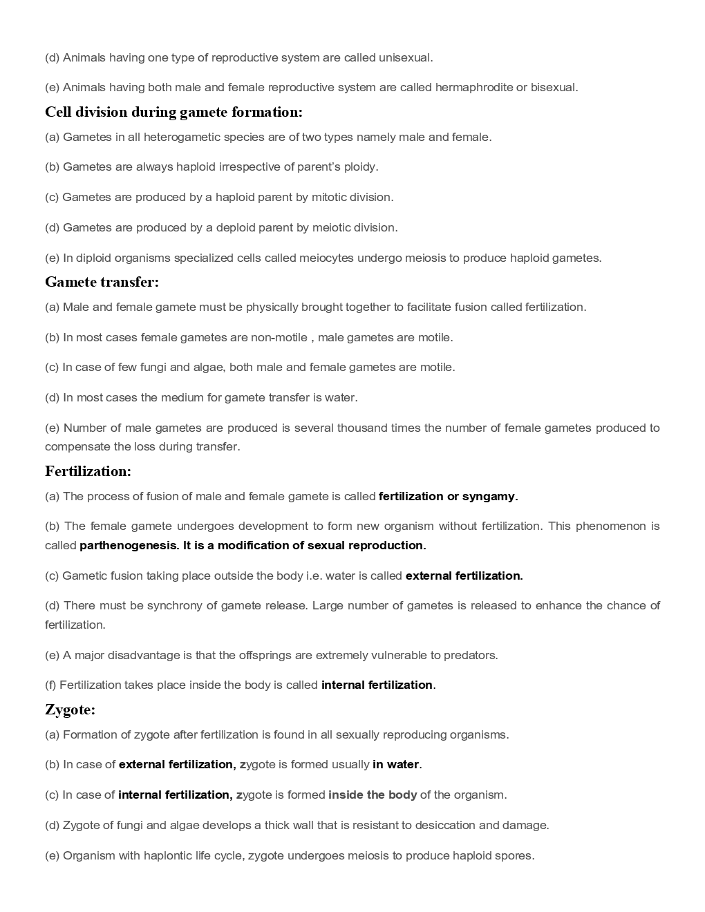 Biology Reproduction Revision Notes & Solved Examples - Page 5