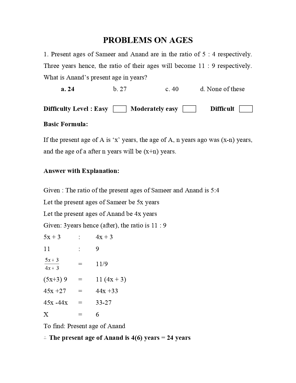 Age Calculations MCQ For RRB JE - Page 4