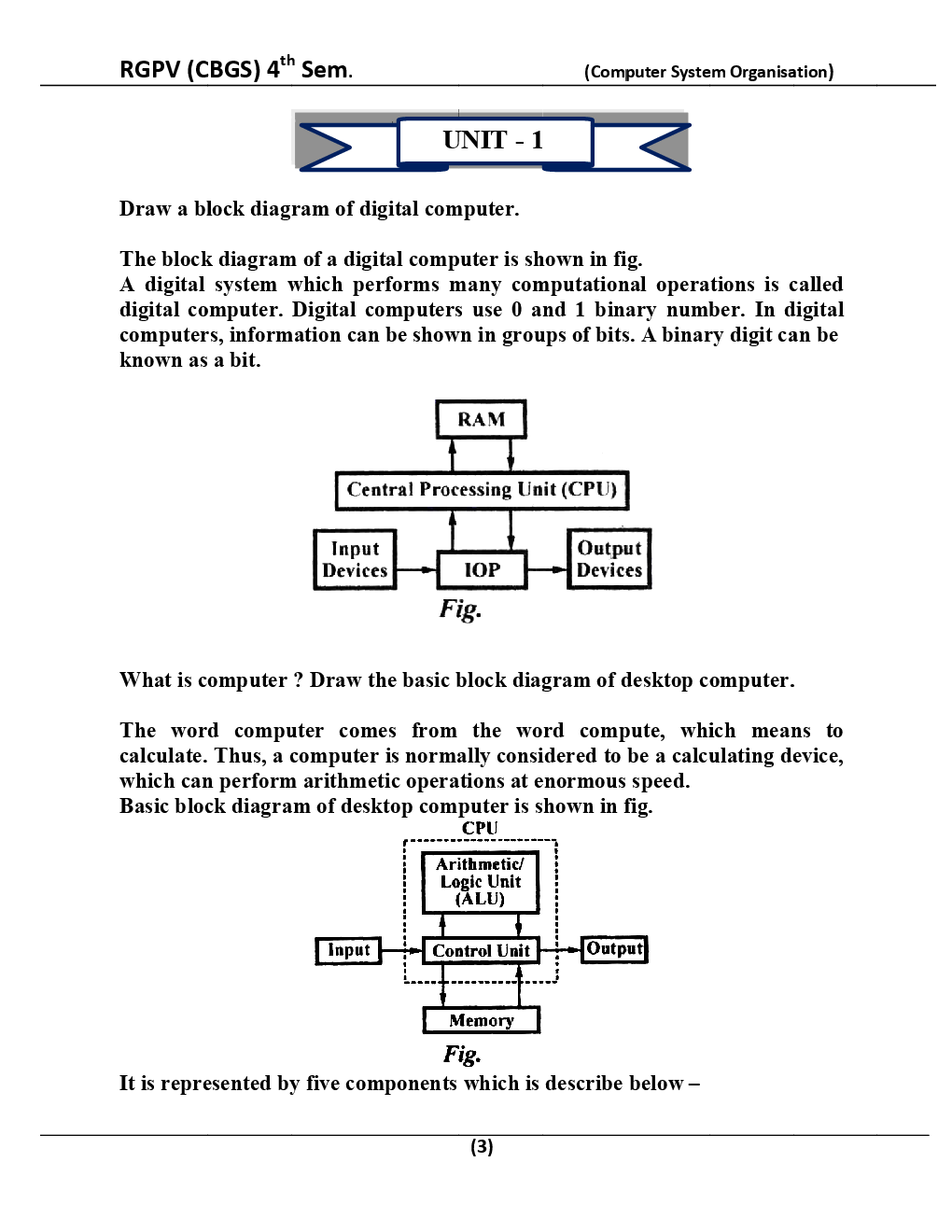 Computer System Organisation For RGPV BE 4th Sem Computer Science Engineering - Page 4