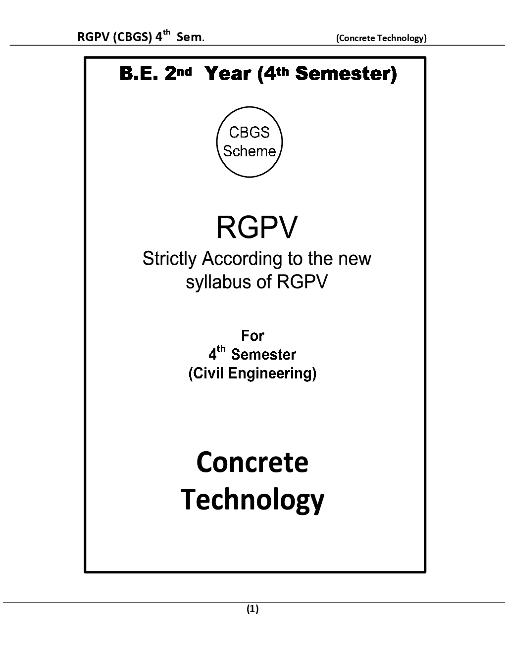 Concrete Technology For RGPV BE 4th Sem Civil Engineering - Page 2