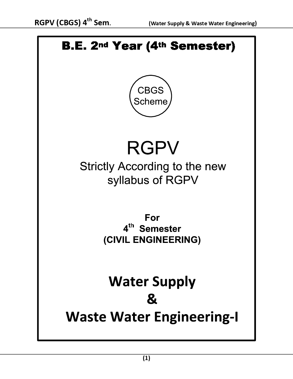 Water Supply & Waste Water Engineering For RGPV BE 4th Sem Civil Engineering - Page 2