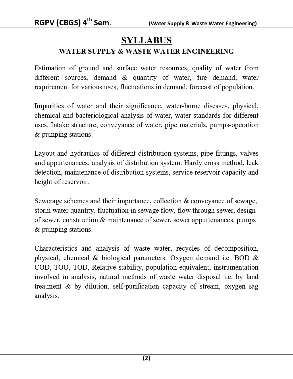 Water Supply & Waste Water Engineering For RGPV BE 4th Sem Civil Engineering - Page 3