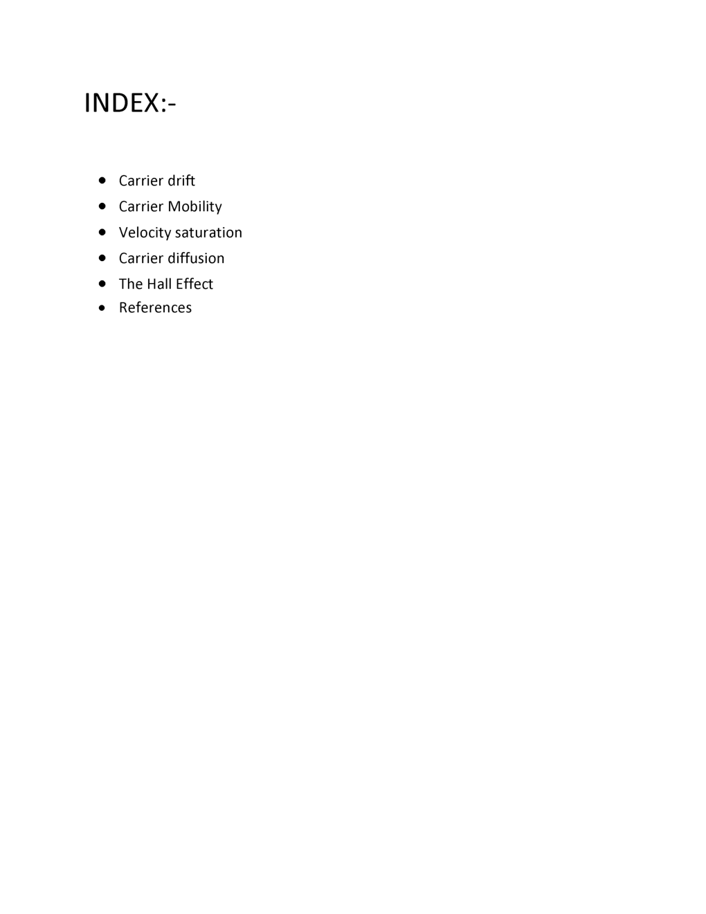 Carrier Transport In Silicon Diffusion Current, Drift Current, Mobility And Resistivity Stady Material - Page 2