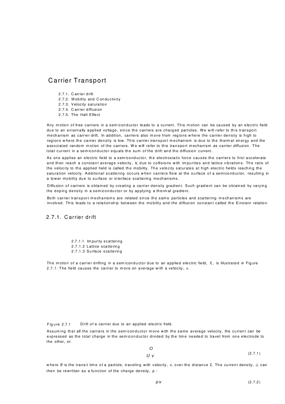 Carrier Transport In Silicon Diffusion Current, Drift Current, Mobility And Resistivity Stady Material - Page 4