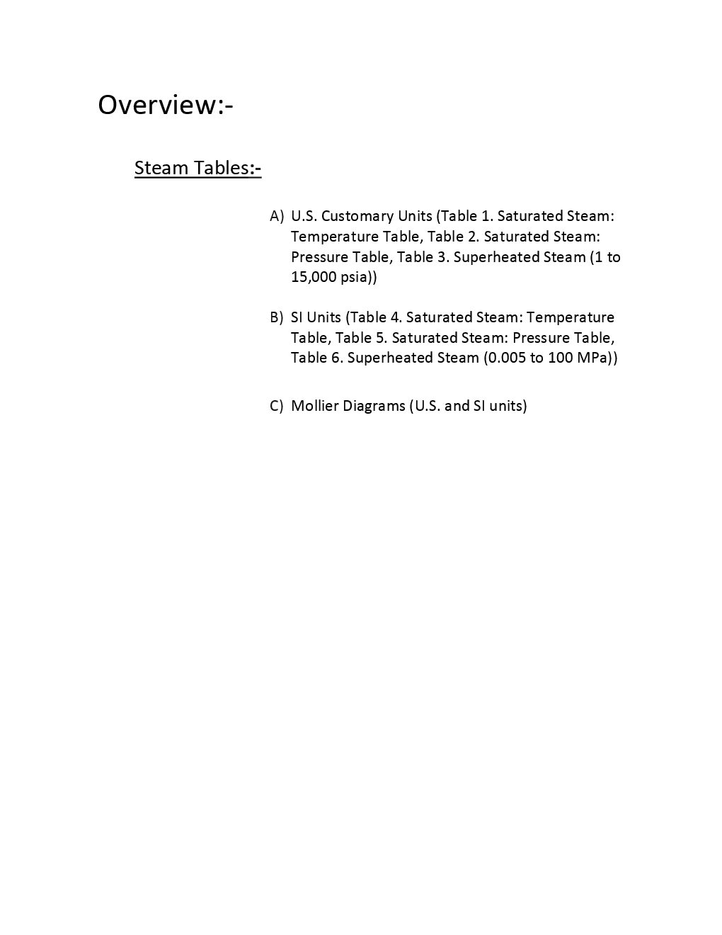 Steam Table Study Material - Page 3